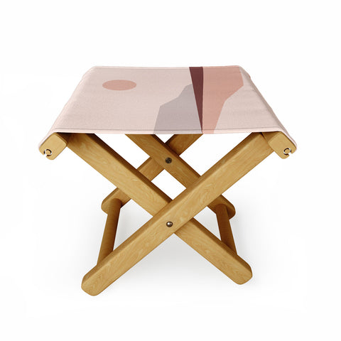 The Old Art Studio Abstract Landscape 02 Folding Stool