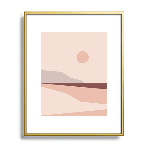 The Old Art Studio Abstract Landscape 02 Metal Framed Art Print