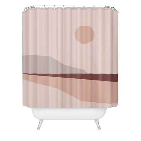 The Old Art Studio Abstract Landscape 02 Shower Curtain