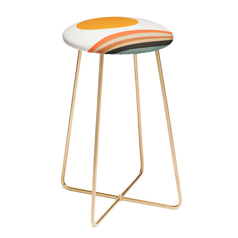 The Old Art Studio Abstract Landscape 10A Counter Stool