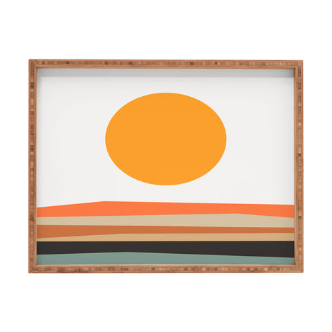 The Old Art Studio Abstract Landscape 10A Rectangular Tray