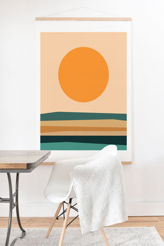 The Old Art Studio Abstract Landscape 10B Art Print And Hanger