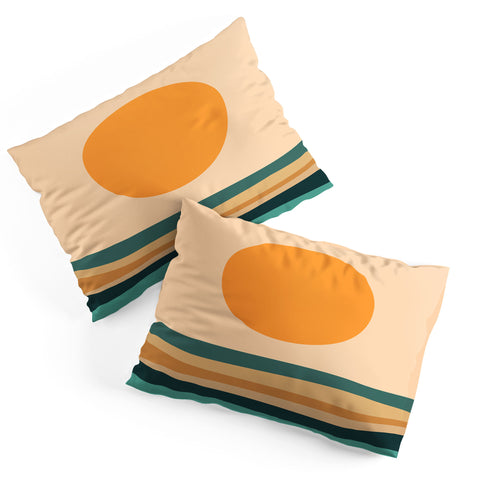 The Old Art Studio Abstract Landscape 10B Pillow Shams