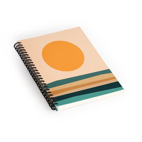 The Old Art Studio Abstract Landscape 10B Spiral Notebook