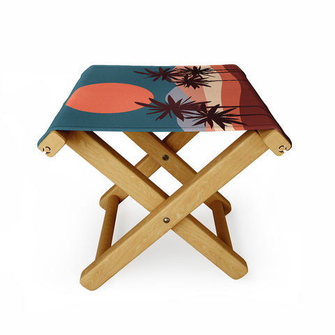 The Old Art Studio Abstract Landscape 13 Folding Stool