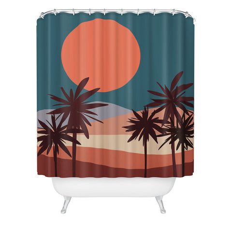 The Old Art Studio Abstract Landscape 13 Shower Curtain