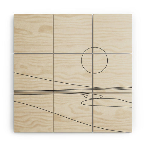 The Old Art Studio Abstract Landscape 15B Wood Wall Mural