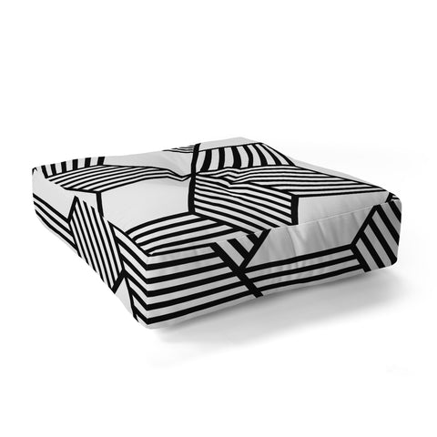 The Old Art Studio Cube 01 Floor Pillow Square