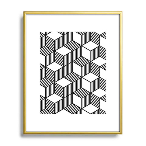 The Old Art Studio Cube 01 Metal Framed Art Print