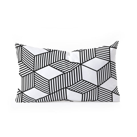 The Old Art Studio Cube 01 Oblong Throw Pillow