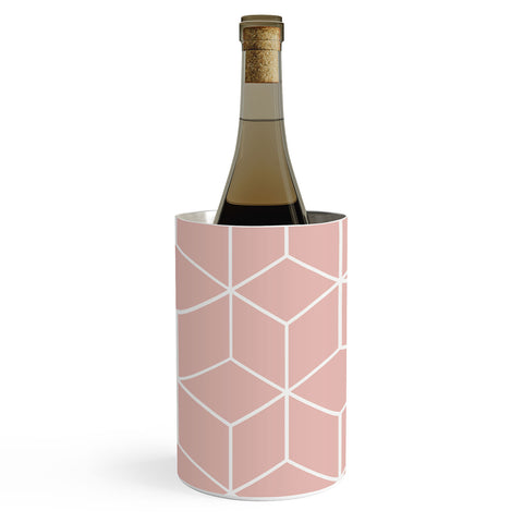 The Old Art Studio Cube Geometric 03 Pink Wine Chiller