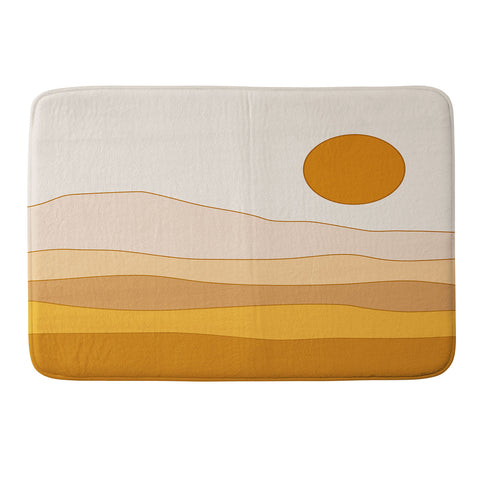 The Old Art Studio Desert Landscape Memory Foam Bath Mat