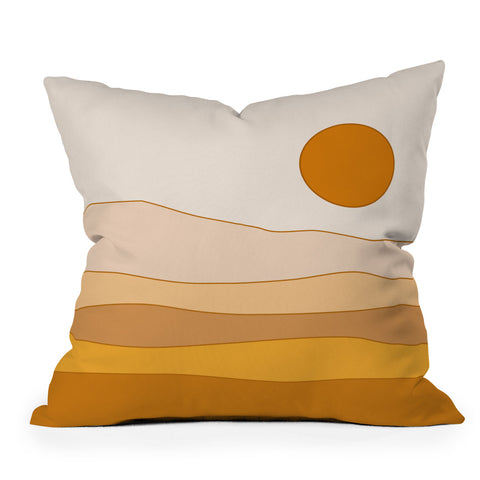 The Old Art Studio Desert Landscape Throw Pillow