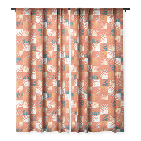 The Old Art Studio Desert Tropical 01 Sheer Window Curtain