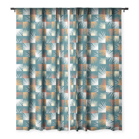 The Old Art Studio Desert Tropical 02 Sheer Window Curtain