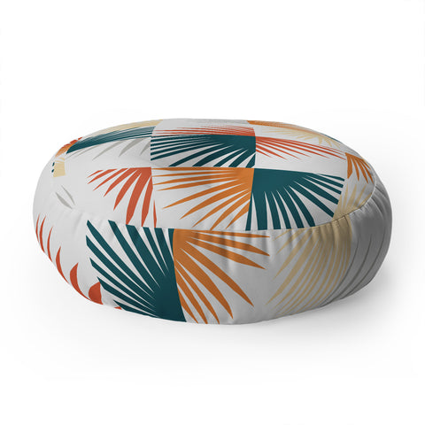 The Old Art Studio Desert Tropical 03 Floor Pillow Round