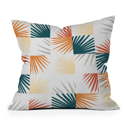 The Old Art Studio Desert Tropical 03 Throw Pillow