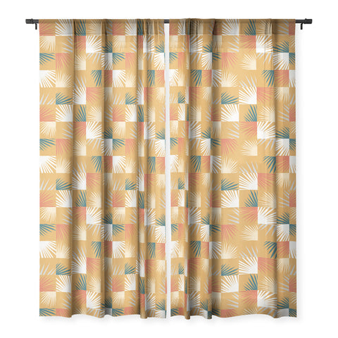The Old Art Studio Desert Tropical 04 Sheer Window Curtain