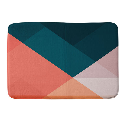 The Old Art Studio Geometric 1708 Memory Foam Bath Mat