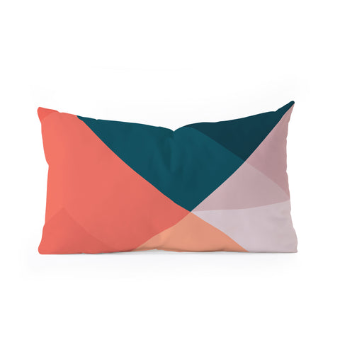 The Old Art Studio Geometric 1708 Oblong Throw Pillow