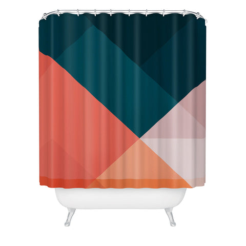 The Old Art Studio Geometric 1708 Shower Curtain