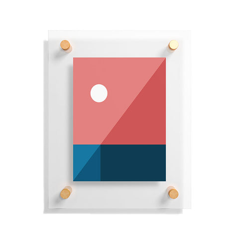 The Old Art Studio Geometric Landscape 09 Floating Acrylic Print