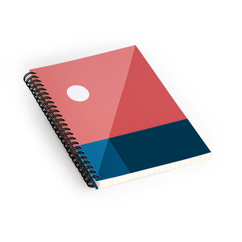 The Old Art Studio Geometric Landscape 09 Spiral Notebook