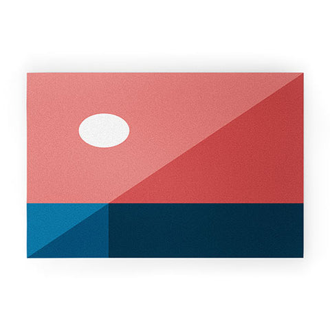 The Old Art Studio Geometric Landscape 09 Welcome Mat