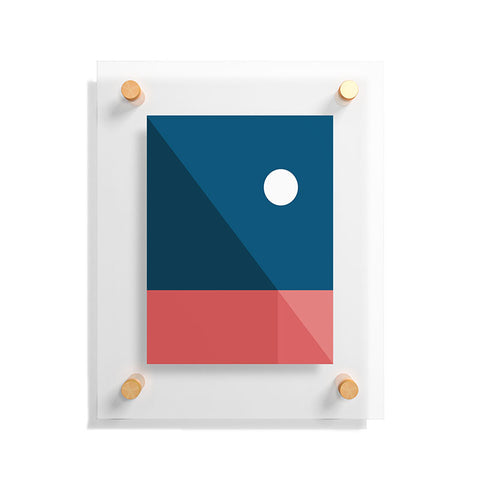 The Old Art Studio Geometric Landscape 10 Floating Acrylic Print