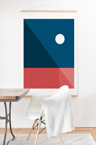 The Old Art Studio Geometric Landscape 10 Art Print And Hanger