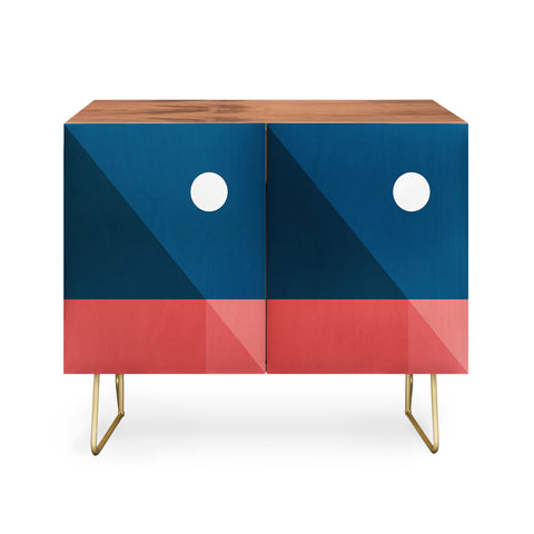 The Old Art Studio Geometric Landscape 10 Credenza