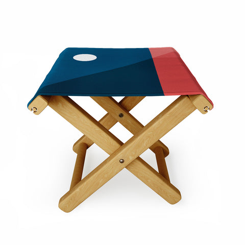 The Old Art Studio Geometric Landscape 10 Folding Stool