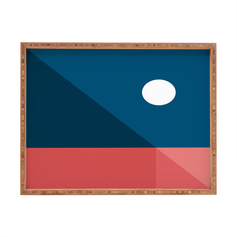 The Old Art Studio Geometric Landscape 10 Rectangular Tray