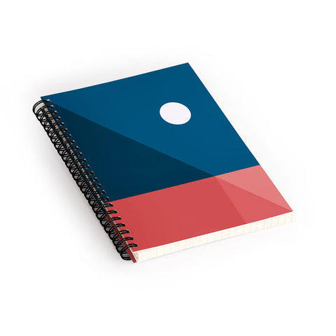 The Old Art Studio Geometric Landscape 10 Spiral Notebook