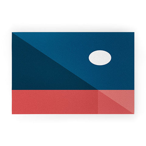 The Old Art Studio Geometric Landscape 10 Welcome Mat