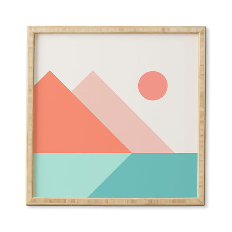 The Old Art Studio Geometric Landscape 13 Framed Wall Art