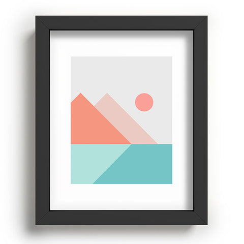 The Old Art Studio Geometric Landscape 13 Recessed Framing Rectangle