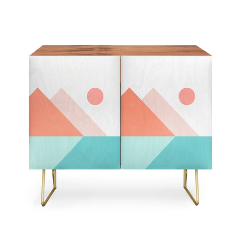 The Old Art Studio Geometric Landscape 13 Credenza
