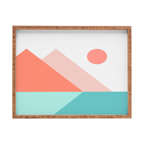 The Old Art Studio Geometric Landscape 13 Rectangular Tray