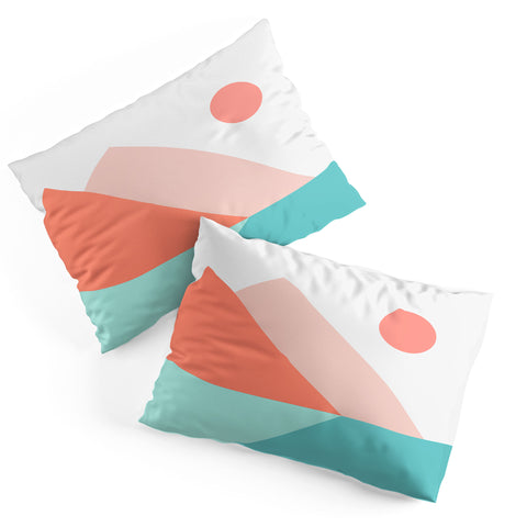 The Old Art Studio Geometric Landscape 13 Pillow Shams