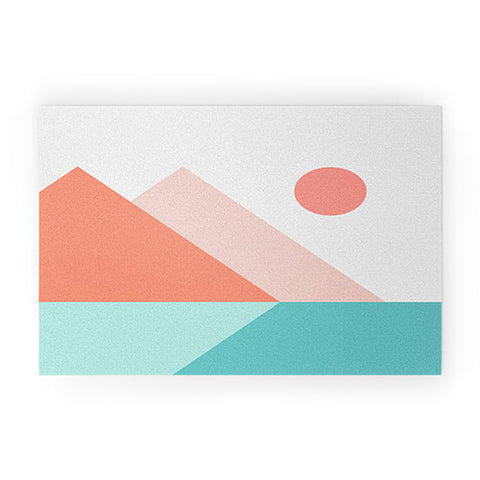 The Old Art Studio Geometric Landscape 13 Welcome Mat