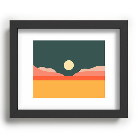 The Old Art Studio Geometric Landscape 14 Recessed Framing Rectangle