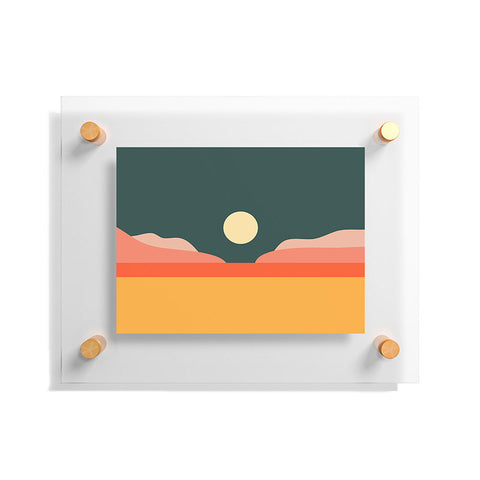 The Old Art Studio Geometric Landscape 14 Floating Acrylic Print