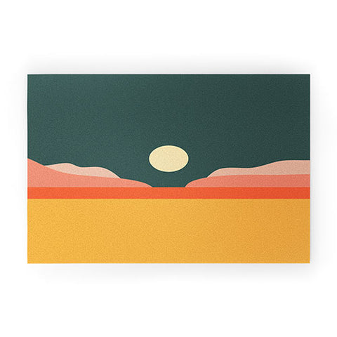 The Old Art Studio Geometric Landscape 14 Welcome Mat