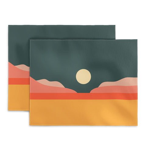 The Old Art Studio Geometric Landscape 14 Placemat