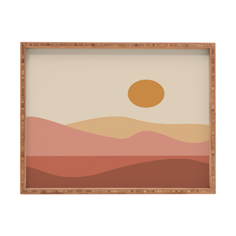 The Old Art Studio Geometric Landscape 23A Rectangular Tray