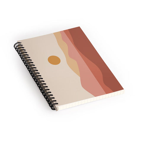 The Old Art Studio Geometric Landscape 23A Spiral Notebook