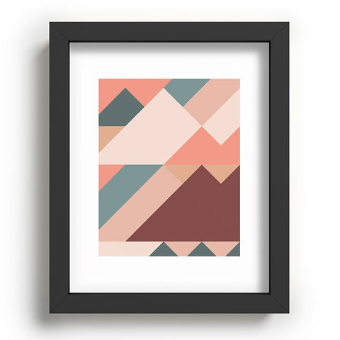 The Old Art Studio Geometric Mountains 01 Recessed Framing Rectangle