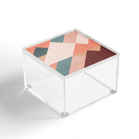 The Old Art Studio Geometric Mountains 01 Acrylic Box