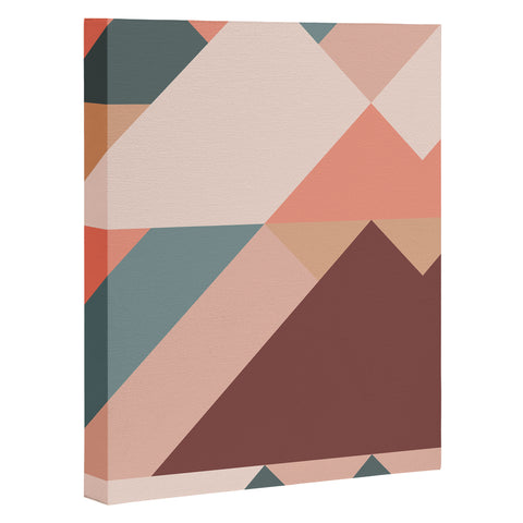 The Old Art Studio Geometric Mountains 01 Art Canvas